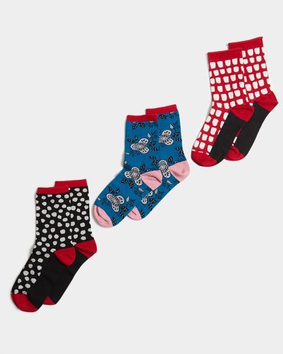 Carolyn Donnelly The Edit Geo Floral Sock Gift Box